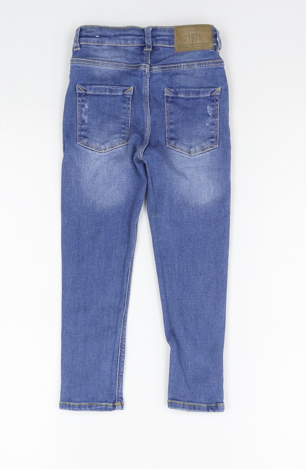 Zara Boys Blue   Skinny Jeans Size 4-5 Years