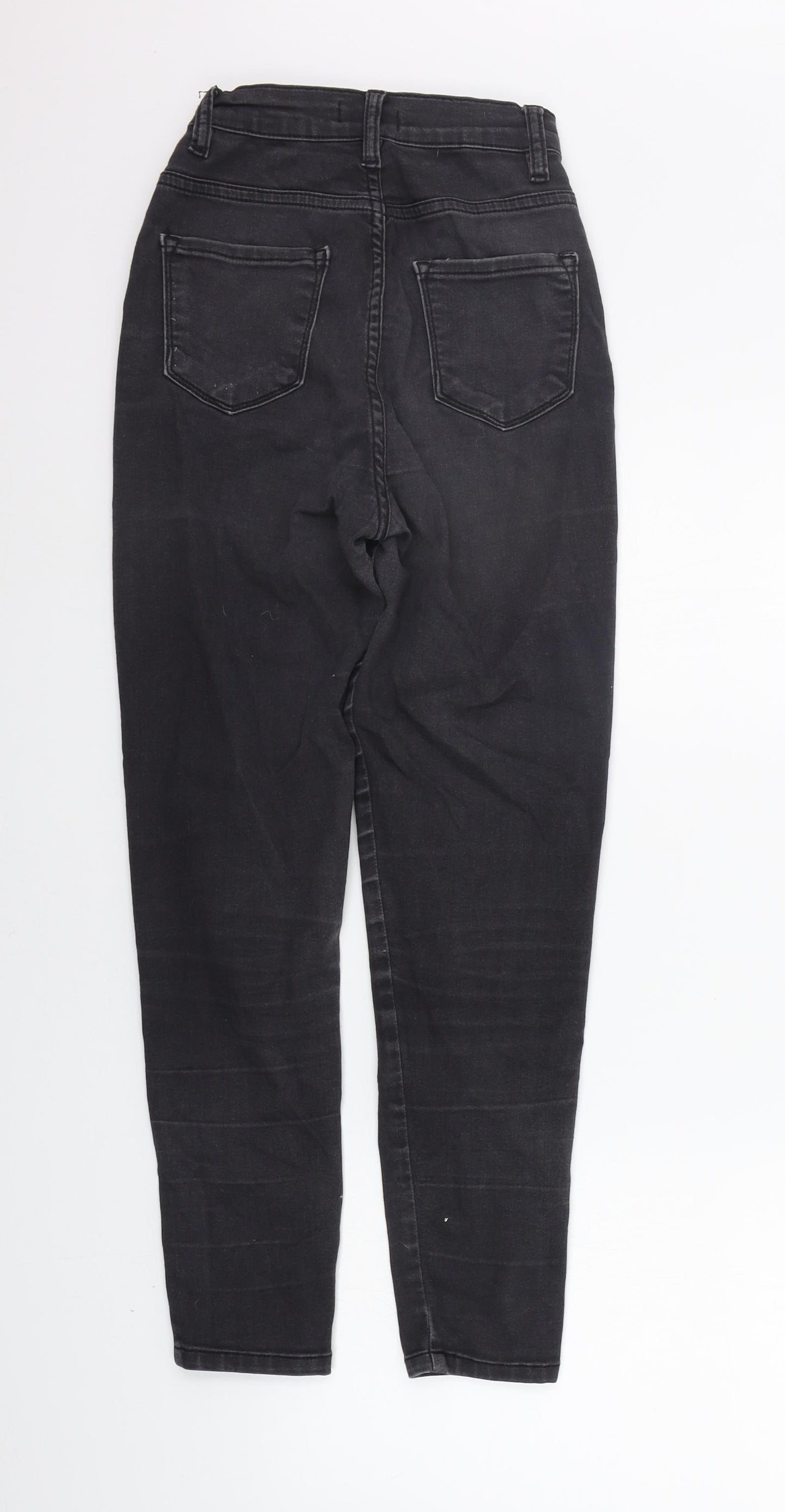 Boohoo Womens Black   Straight Jeans Size 8 L26 in