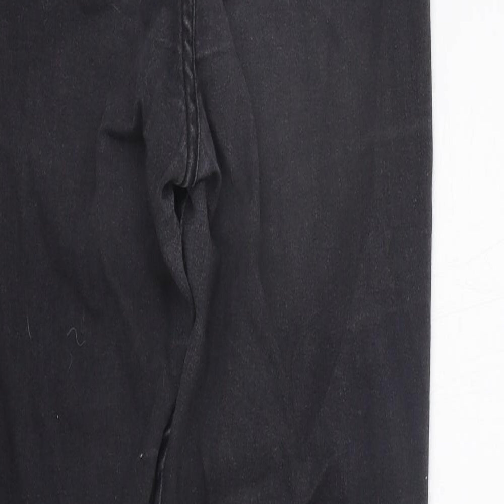 Boohoo Womens Black   Straight Jeans Size 8 L26 in