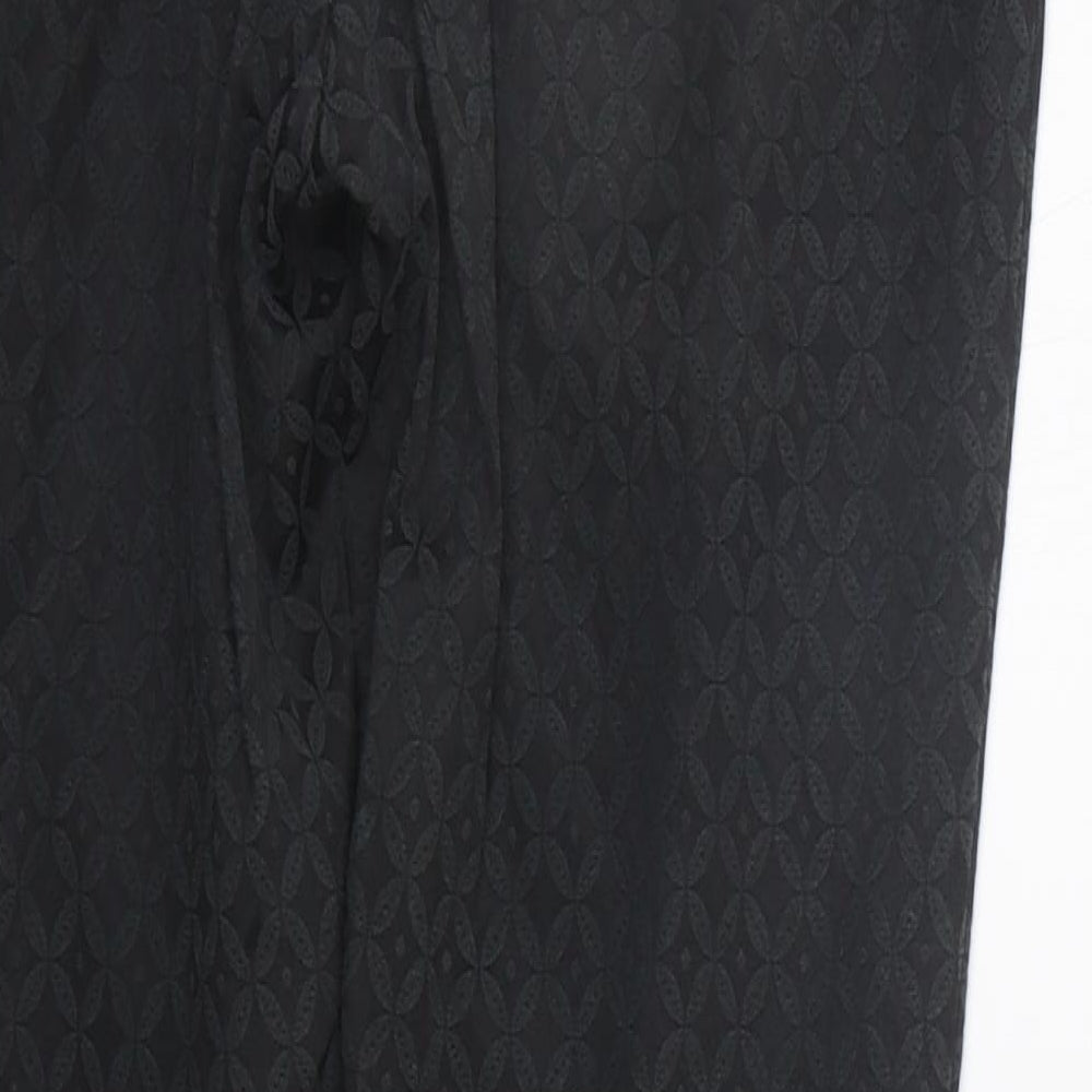 George Womens Black Geometric  Trousers  Size 8 L27 in