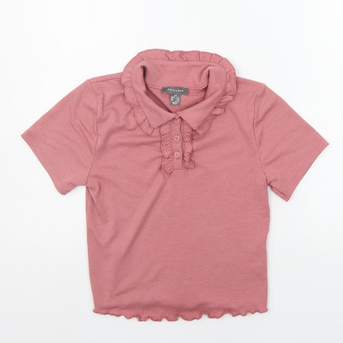 Primark Womens Pink   Basic Polo Size 2XS