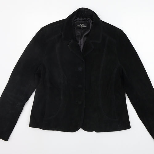 Wallace Sacks Womens Black   Jacket Coat Size 16