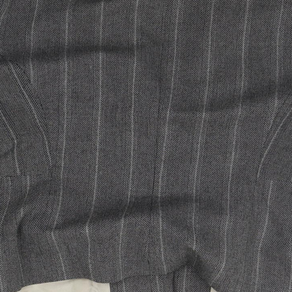 endora Womens Grey Striped  Jacket Suit Jacket Size 16