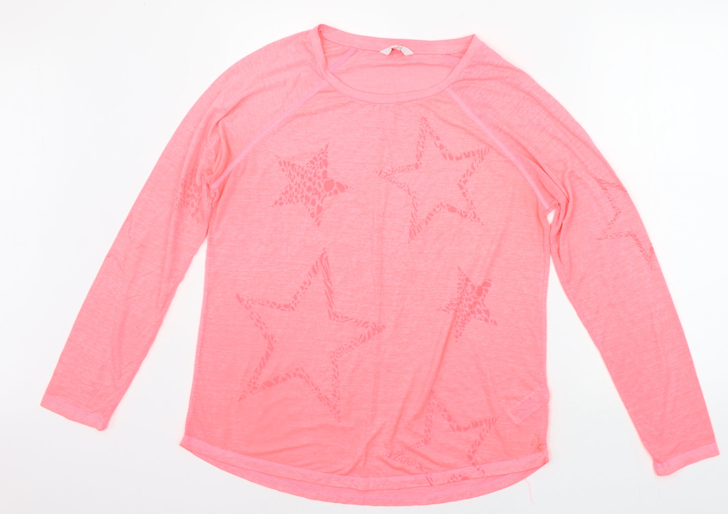 NEXT Womens Pink Geometric  Basic T-Shirt Size 14