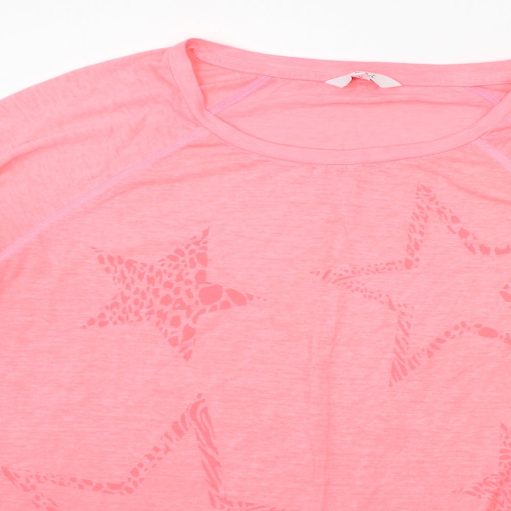 NEXT Womens Pink Geometric  Basic T-Shirt Size 14