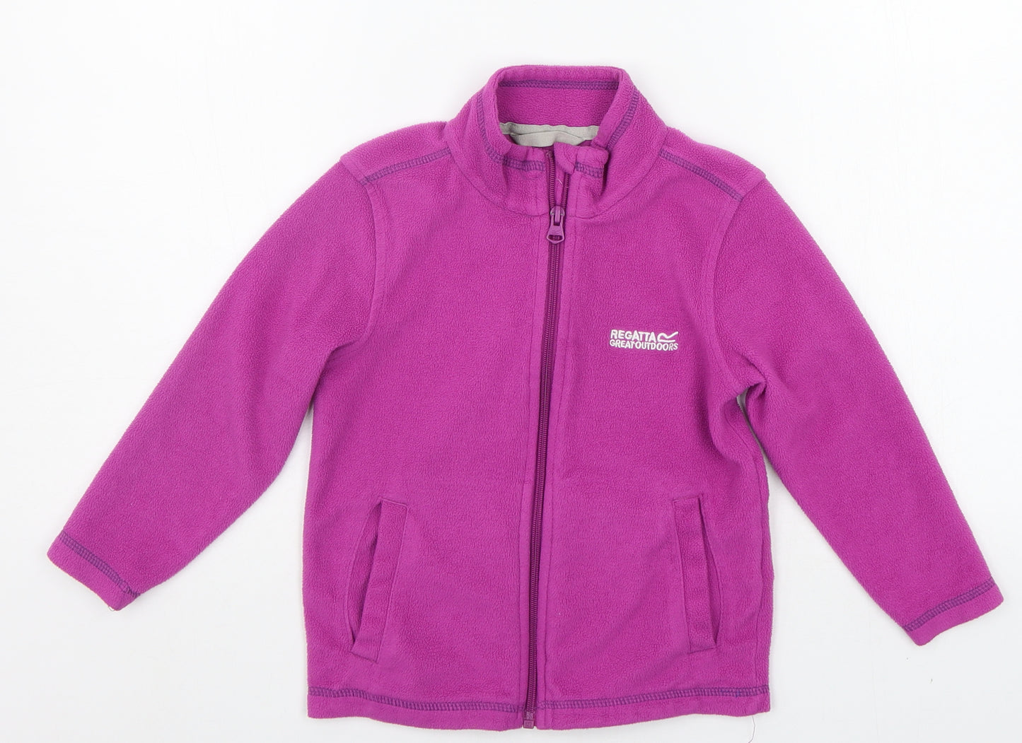 Regetta Girls Purple   Full Zip Jumper Size 3-4 Years