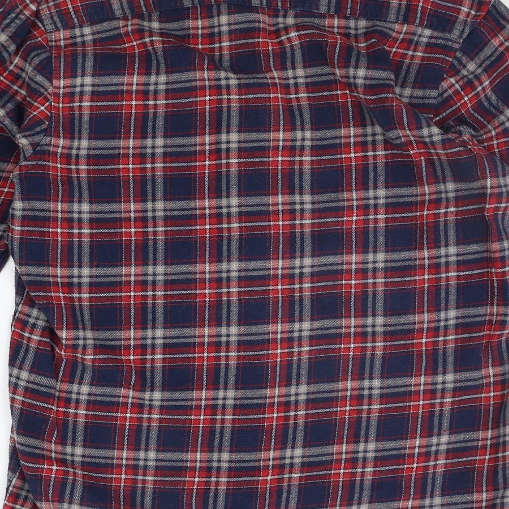 Cedar Wood State Mens Blue Check   Button-Up Size M