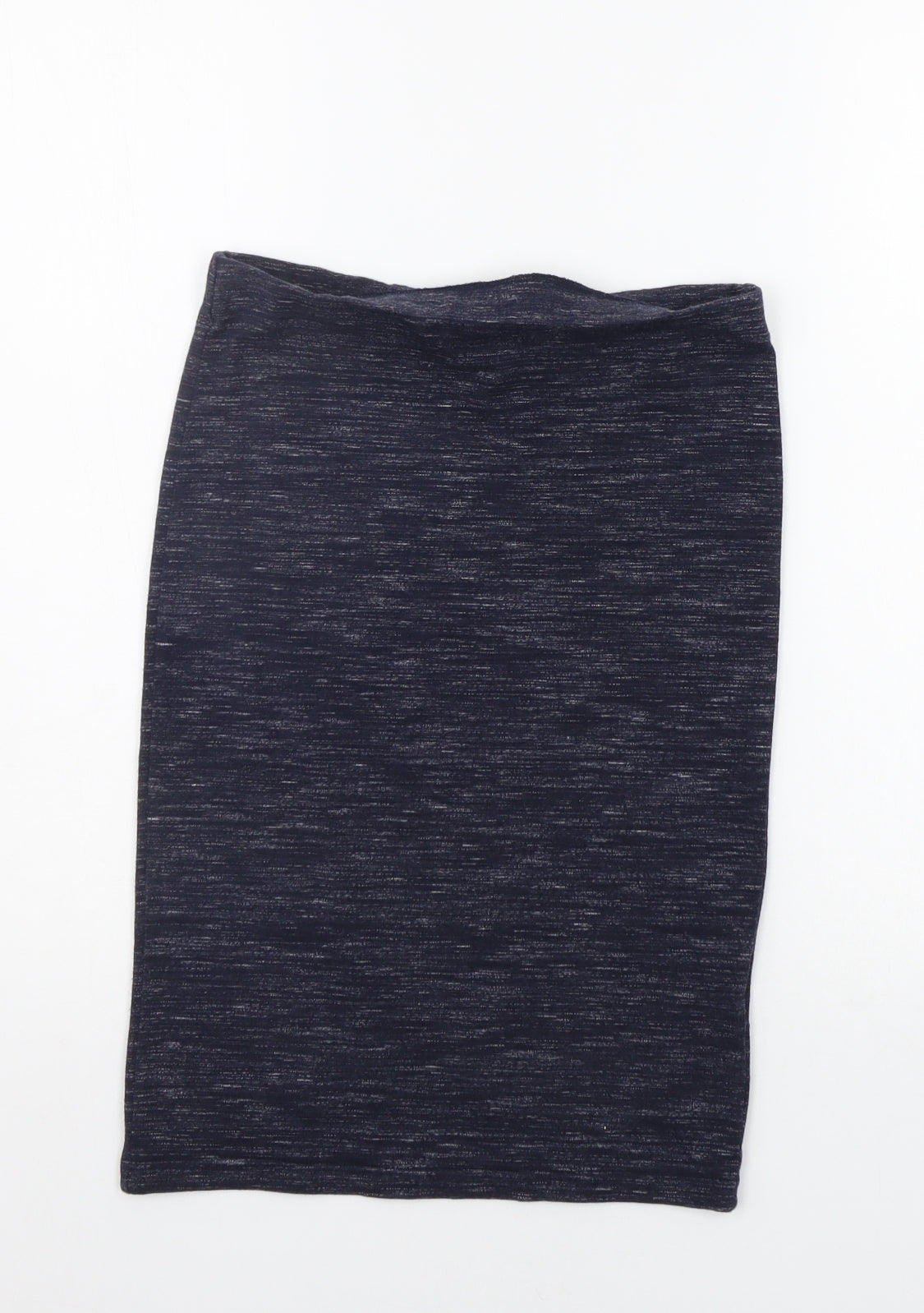 Topshop Womens Blue Houndstooth  A-Line Skirt Size 8