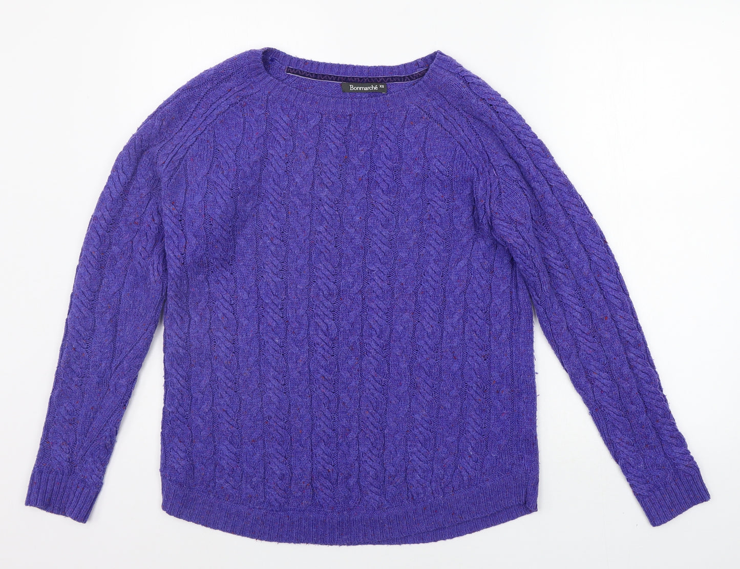 BONMARCHE Womens Purple   Pullover Jumper Size XS
