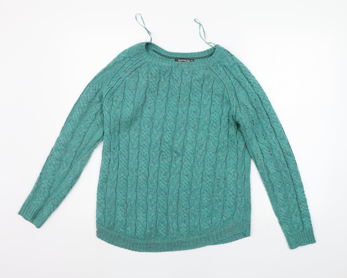 BONMARCHE Womens Green   Pullover Jumper Size XS
