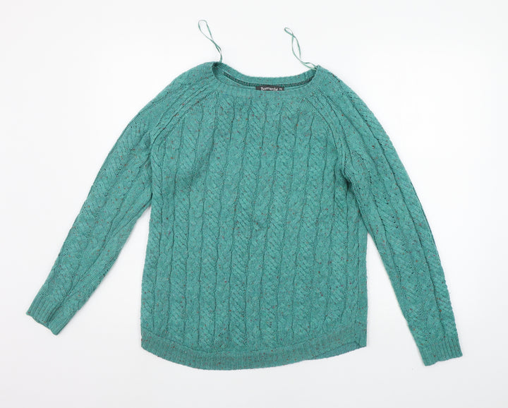 BONMARCHE Womens Green   Pullover Jumper Size XS