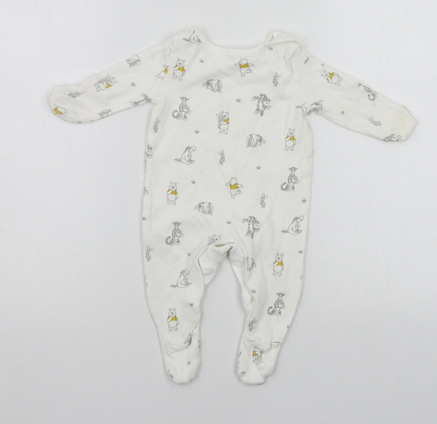 Disney Baby White Geometric  Babygrow One-Piece Size 0-3 Months