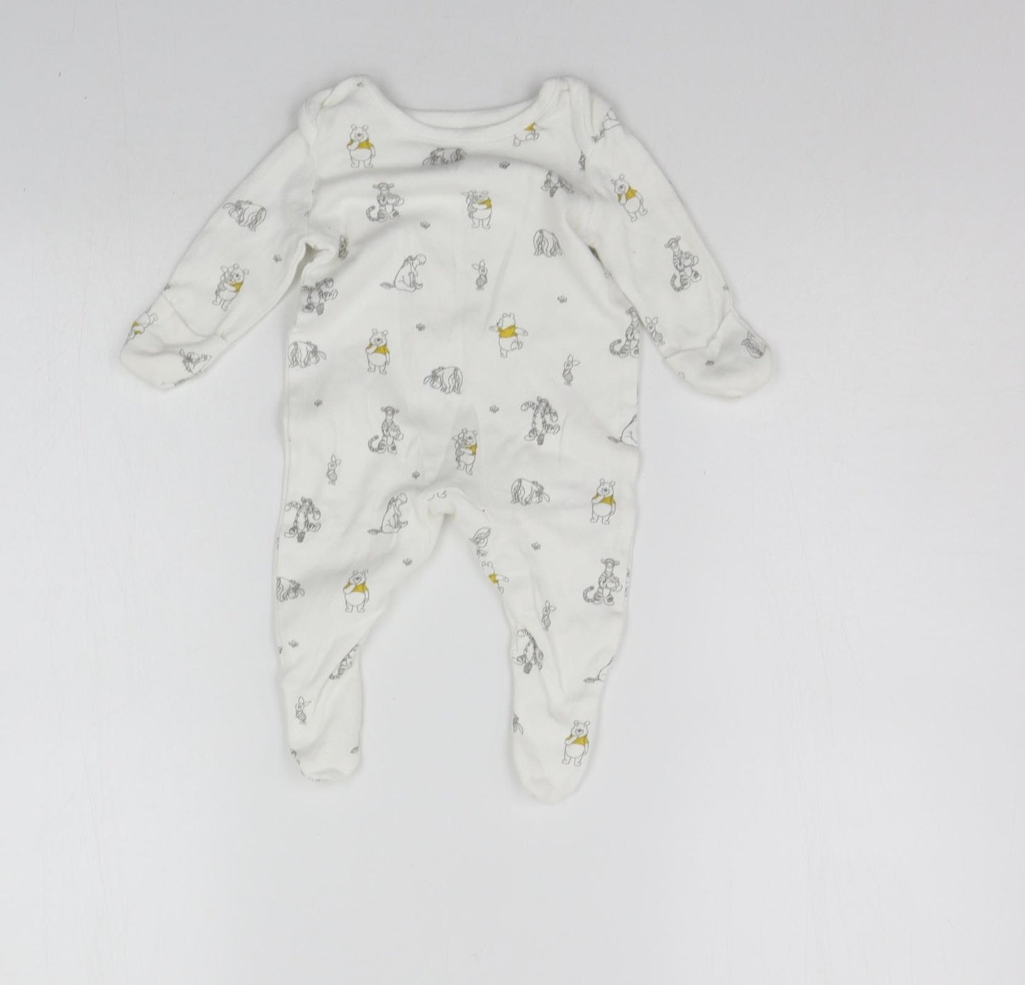 Disney Baby White Geometric  Babygrow One-Piece Size 0-3 Months