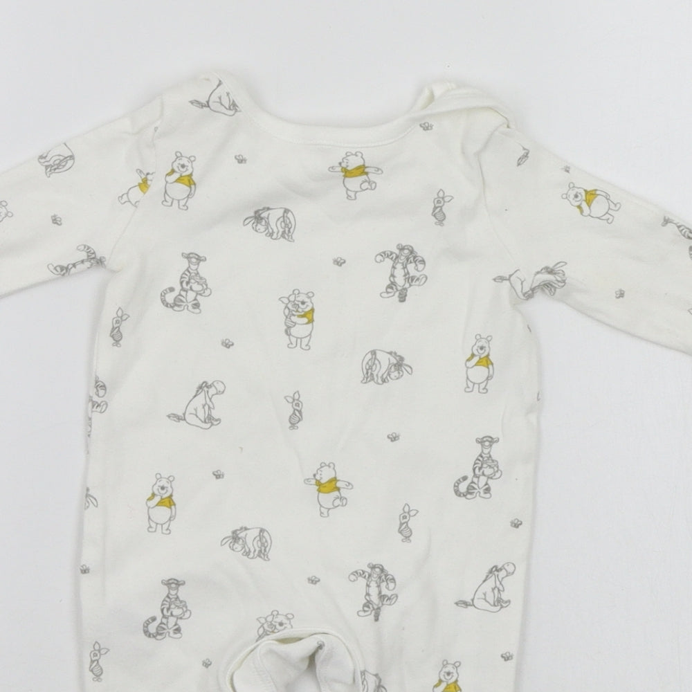 Disney Baby White Geometric  Babygrow One-Piece Size 0-3 Months