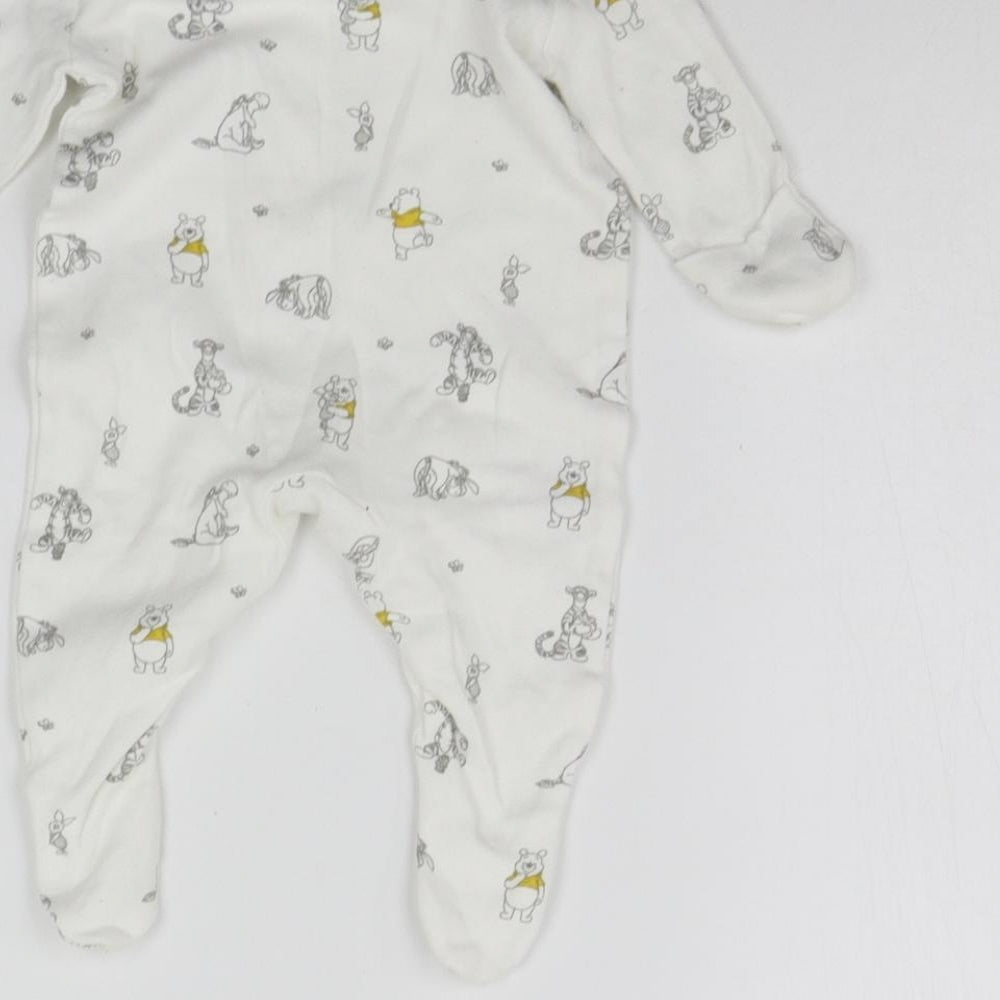 Disney Baby White Geometric  Babygrow One-Piece Size 0-3 Months