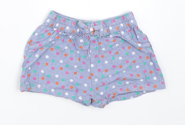 Jainco Girls Blue Polka Dot Cropped Trousers Size 6-9 Months
