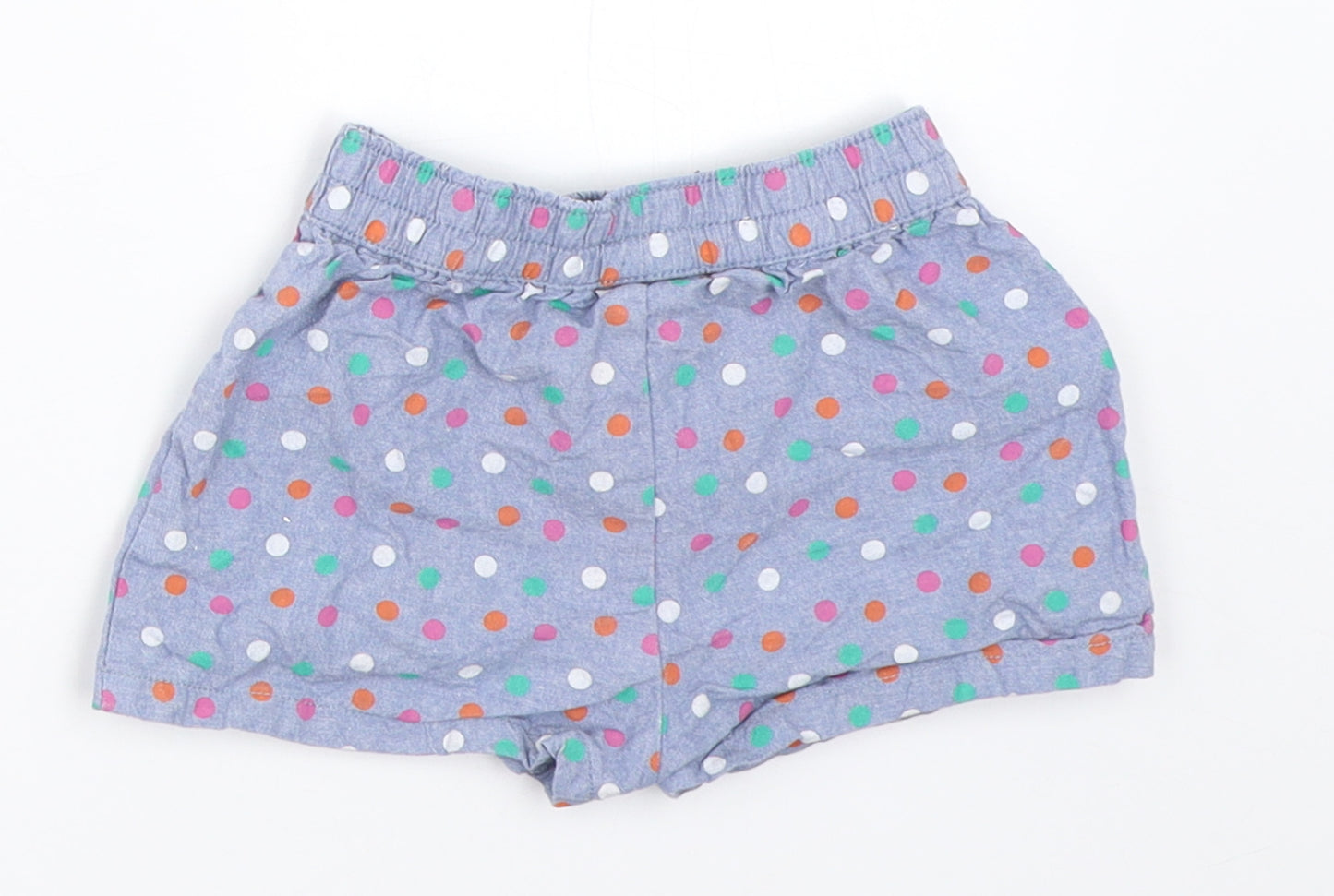 Jainco Girls Blue Polka Dot  Cropped Trousers Size 6-9 Months