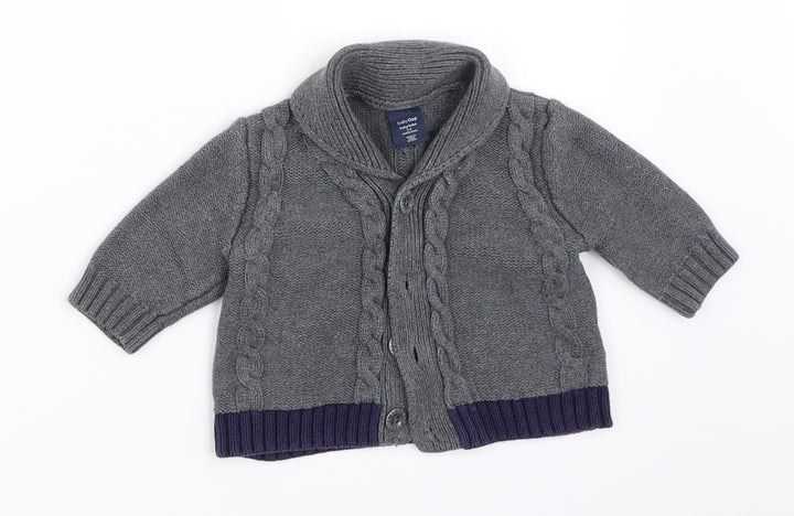 Gap Boys Grey Cardigan Jumper Size 3-6 Months