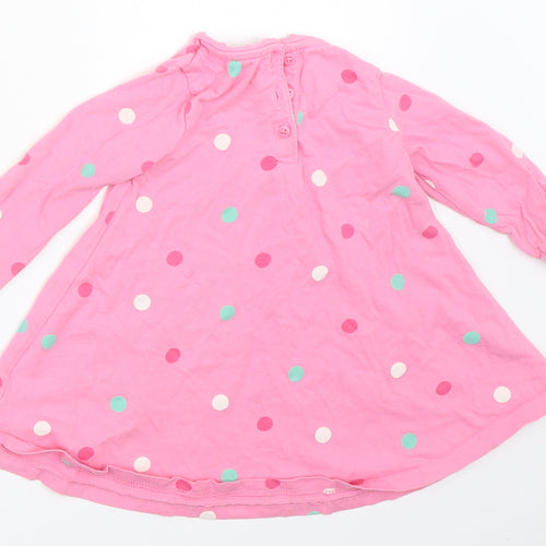 Mothercare Girls Pink Polka Dot  Fit & Flare  Size 6-9 Months