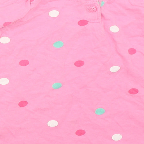 Mothercare Girls Pink Polka Dot  Fit & Flare  Size 6-9 Months