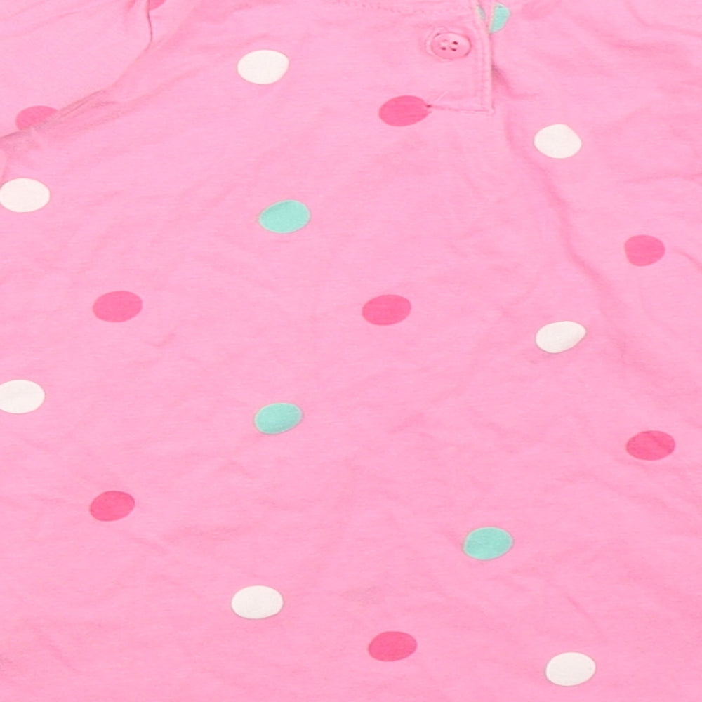 Mothercare Girls Pink Polka Dot  Fit & Flare  Size 6-9 Months