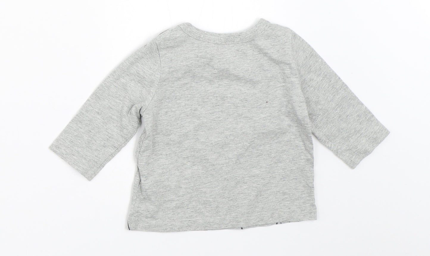Gap Boys Grey   Basic T-Shirt Size 3-6 Months
