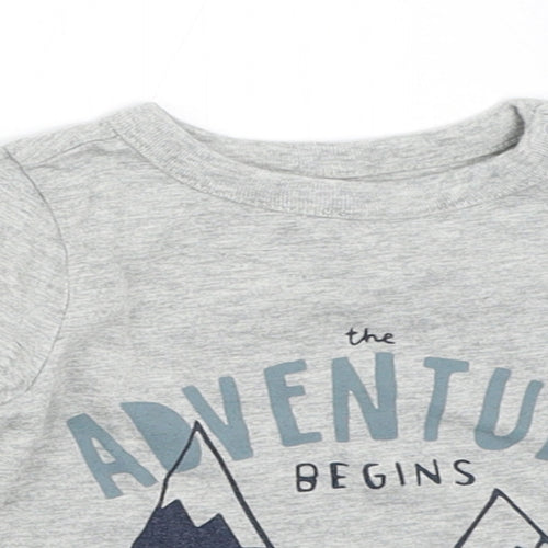 Gap Boys Grey   Basic T-Shirt Size 3-6 Months