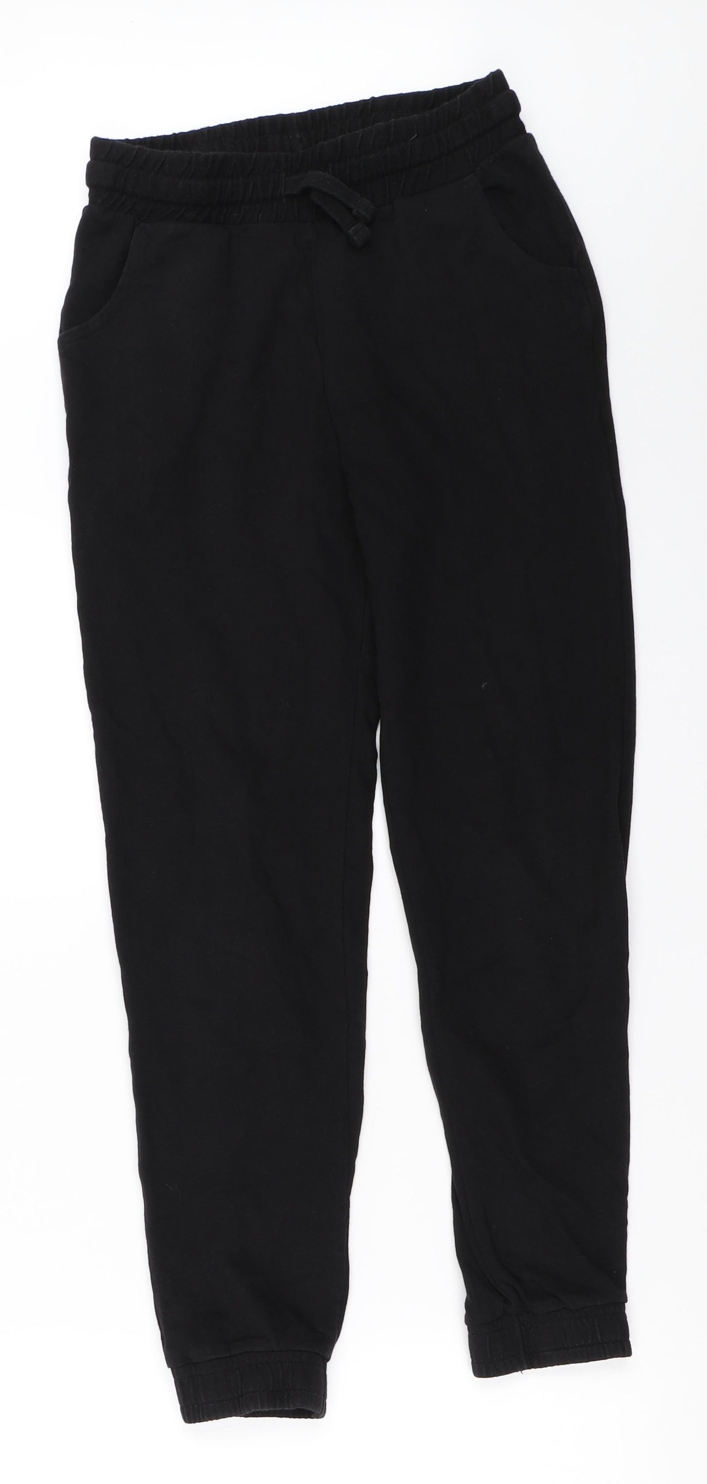 Matalan Boys Black   Jogger Trousers Size 11 Years