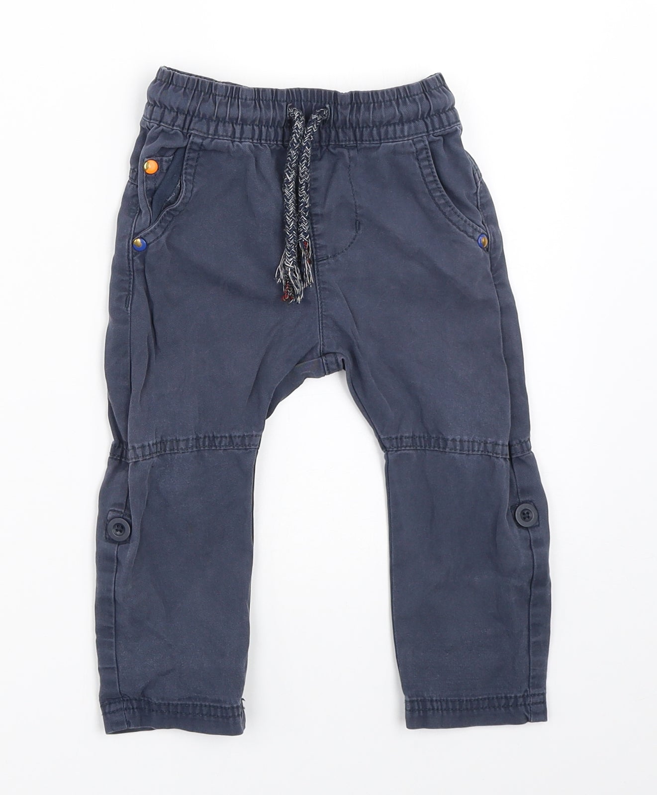 F&F Boys Blue   Capri Trousers Size 12-18 Months