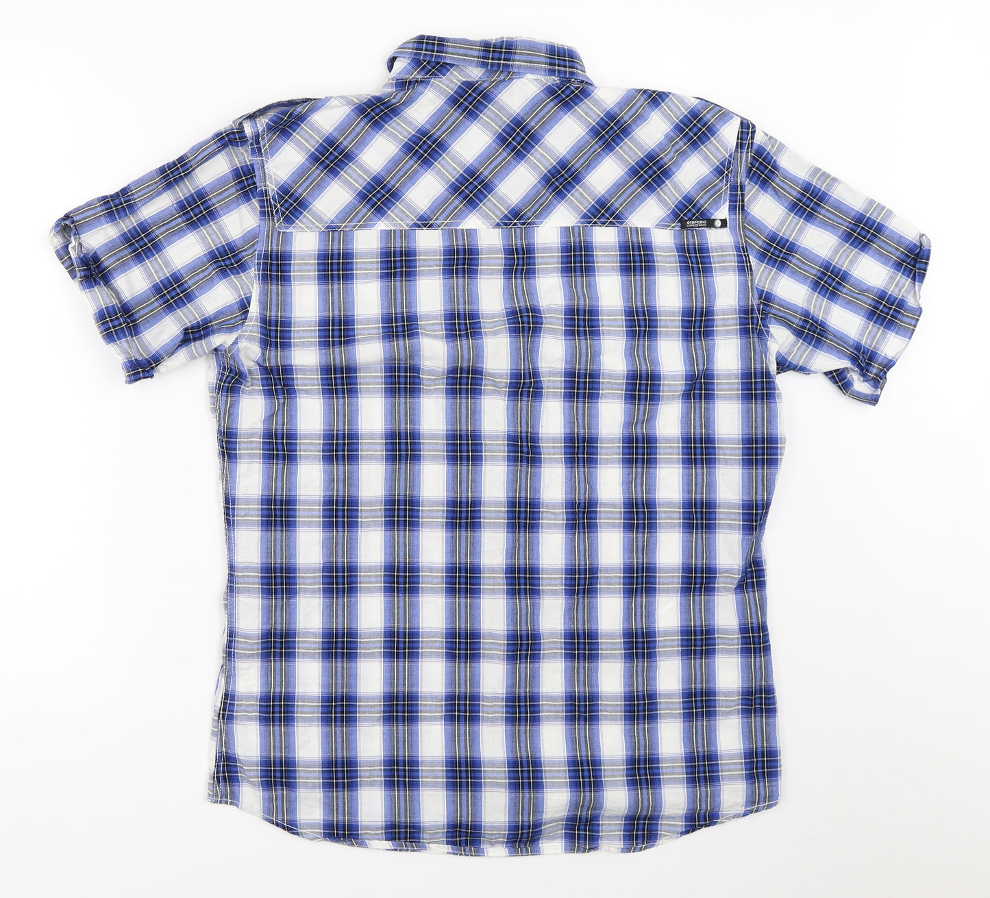 Crafted Mens Blue    Button-Up Size M