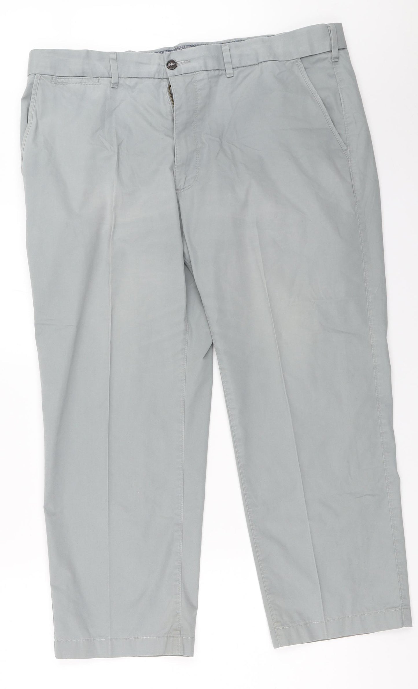 Marks and Spencer Mens Grey   Chino Trousers Size 38 in L29 in