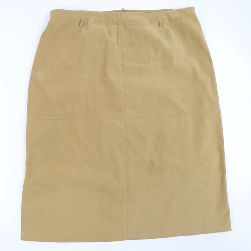 Fashion Extra Womens Beige   Straight & Pencil Skirt Size 24
