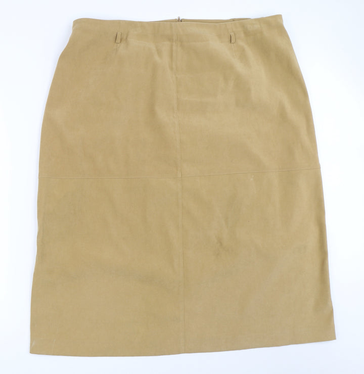 Fashion Extra Womens Beige   Straight & Pencil Skirt Size 24