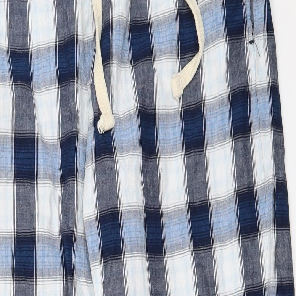 Cedar Wood State Mens Blue Check   Pyjama Pants Size M