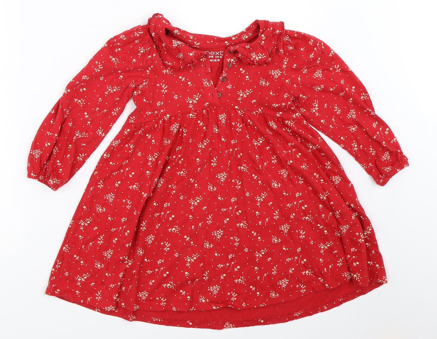 NEXT Girls Red   Fit & Flare  Size 3-4 Years