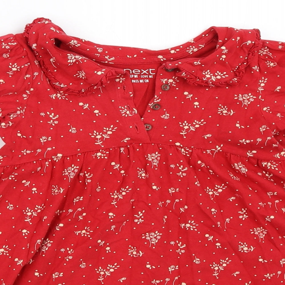 NEXT Girls Red   Fit & Flare  Size 3-4 Years