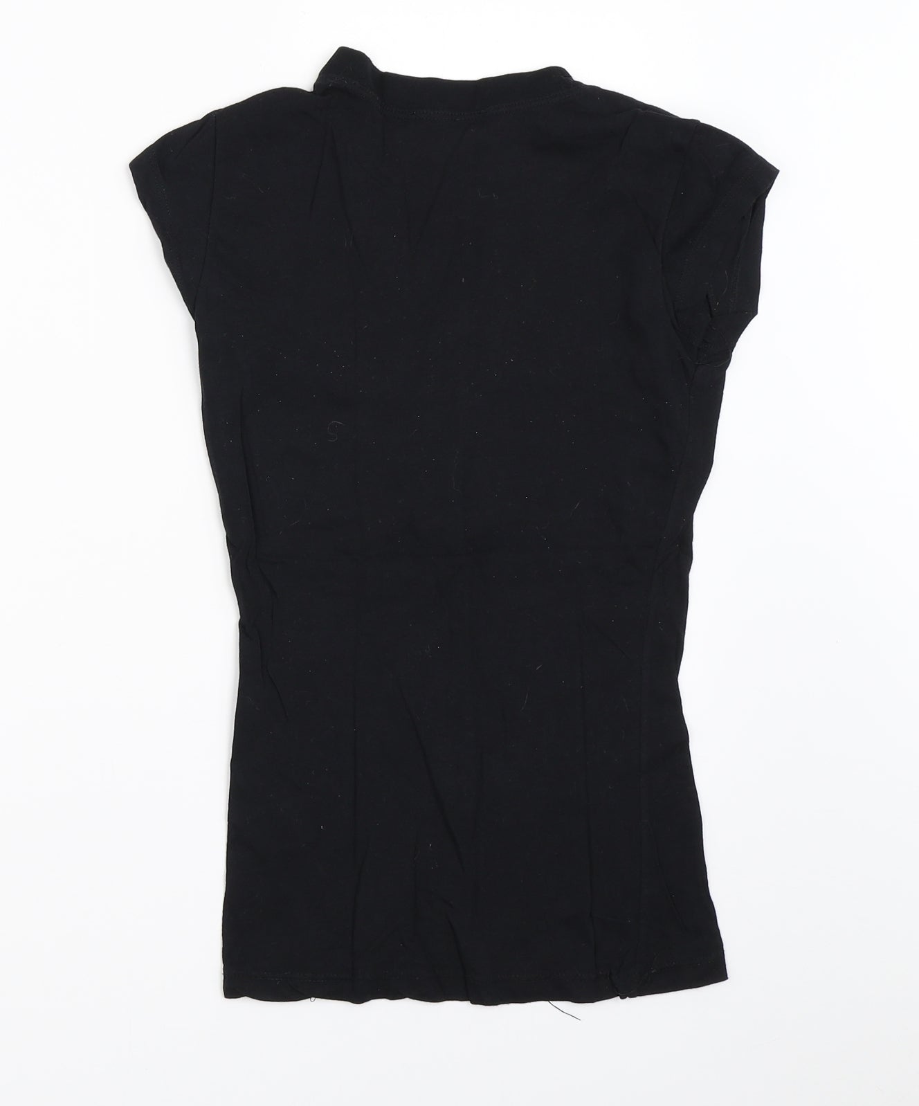 Punkyfish Womens Black   Basic T-Shirt Size XS