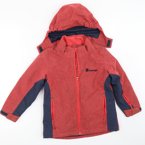 The Edge Girls Red   Basic Coat Coat Size 5-6 Years