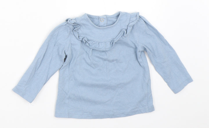 TU Girls Blue   Basic T-Shirt Size 3-6 Months