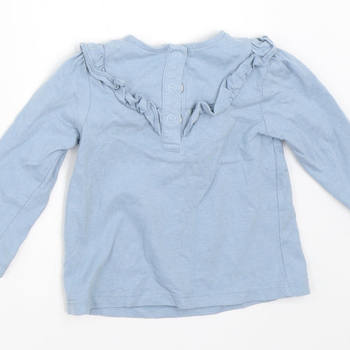 TU Girls Blue   Basic T-Shirt Size 3-6 Months