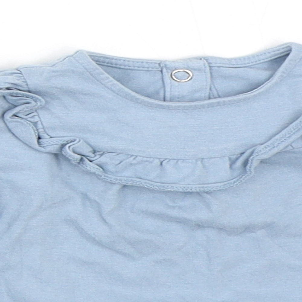 TU Girls Blue   Basic T-Shirt Size 3-6 Months