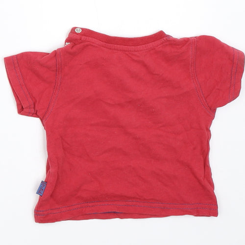 Pumpkin Patch Boys Red   Basic T-Shirt Size 0-3 Months