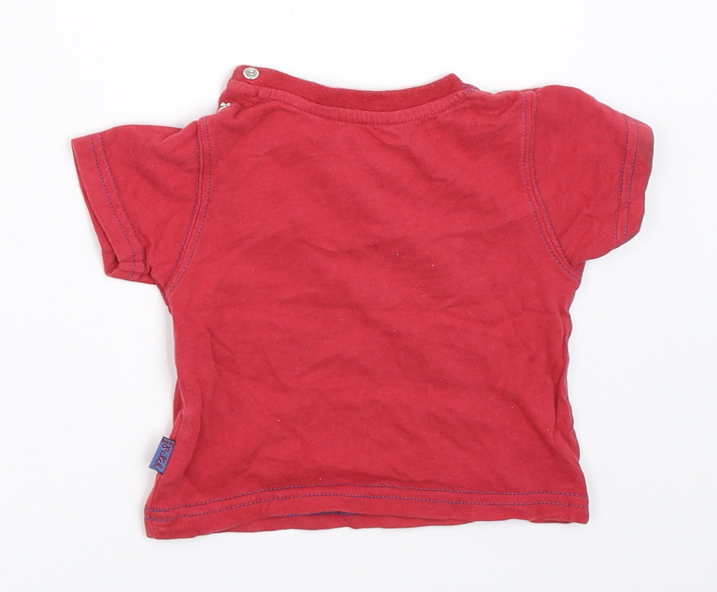 Pumpkin Patch Boys Red   Basic T-Shirt Size 0-3 Months