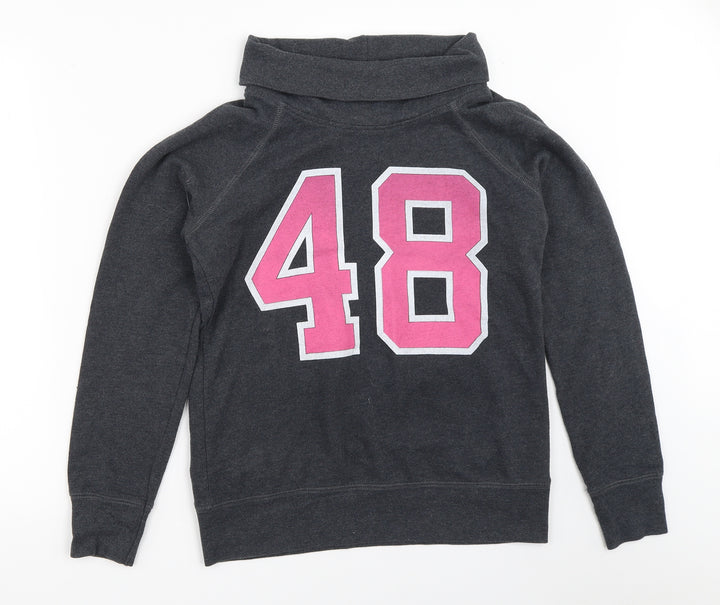 H&M Womens Grey   Pullover Sweatshirt Size 12