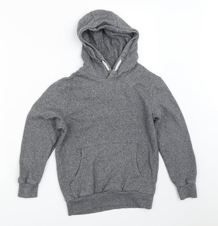 Marks and Spencer Boys Grey Pullover Hoodie Size 8-9 Years