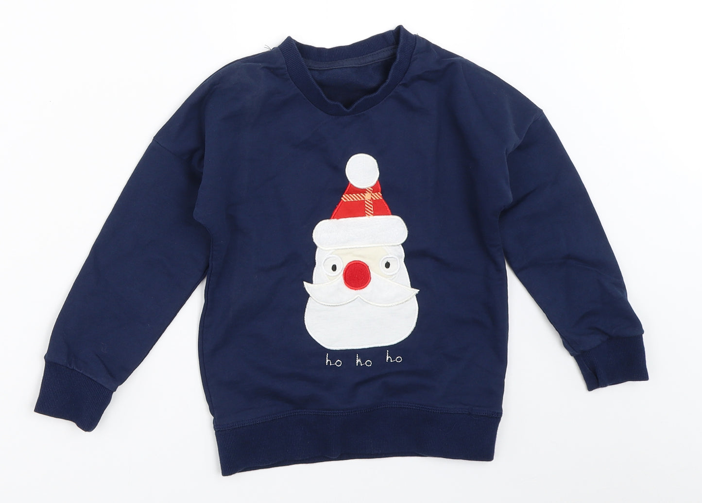 Preworn Boys Blue   Pullover Sweatshirt Size 4 Years  - christmas