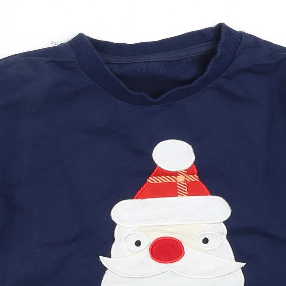 Preworn Boys Blue   Pullover Sweatshirt Size 4 Years  - christmas