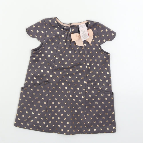 Catherine Malandrino Girls Grey   A-Line  Size 24 Months