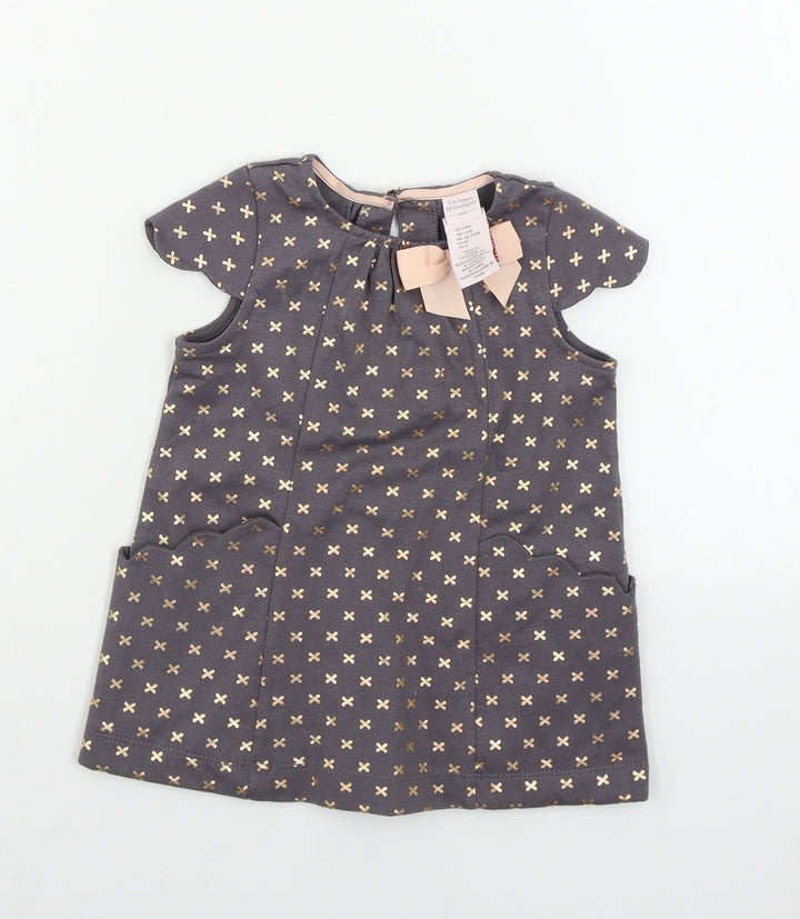 Catherine Malandrino Girls Grey A-Line Size 24 Months