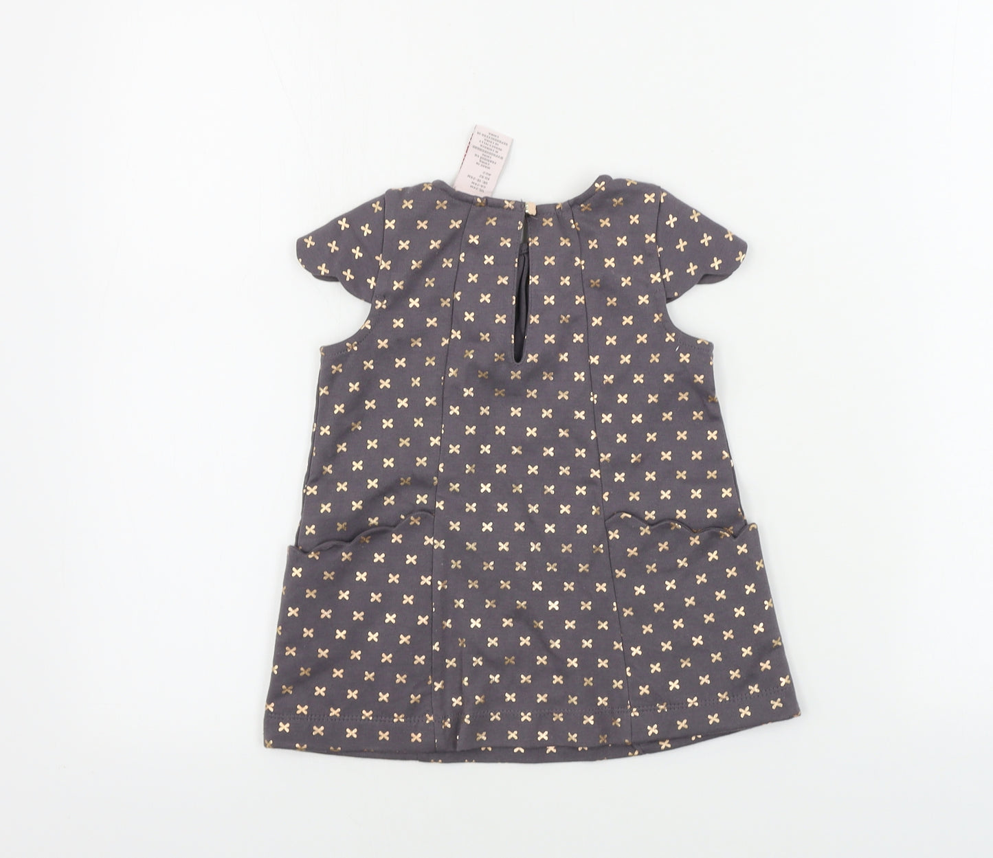 Catherine Malandrino Girls Grey   A-Line  Size 24 Months